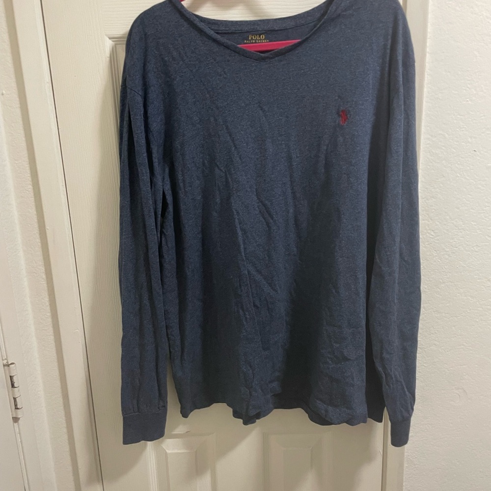 Polo by Ralph Lauren Men's Navy Long Sleeve Tee